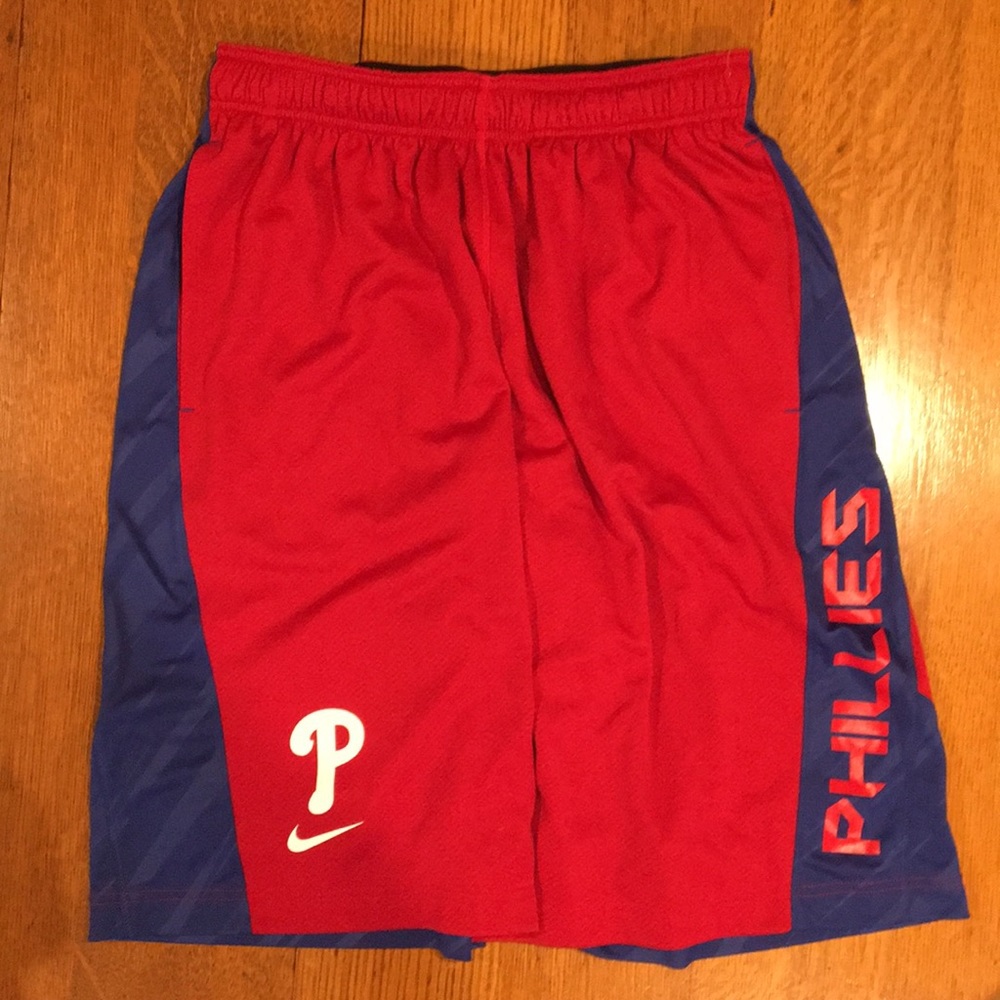 Phillies Nike dri-fit baseball shorts